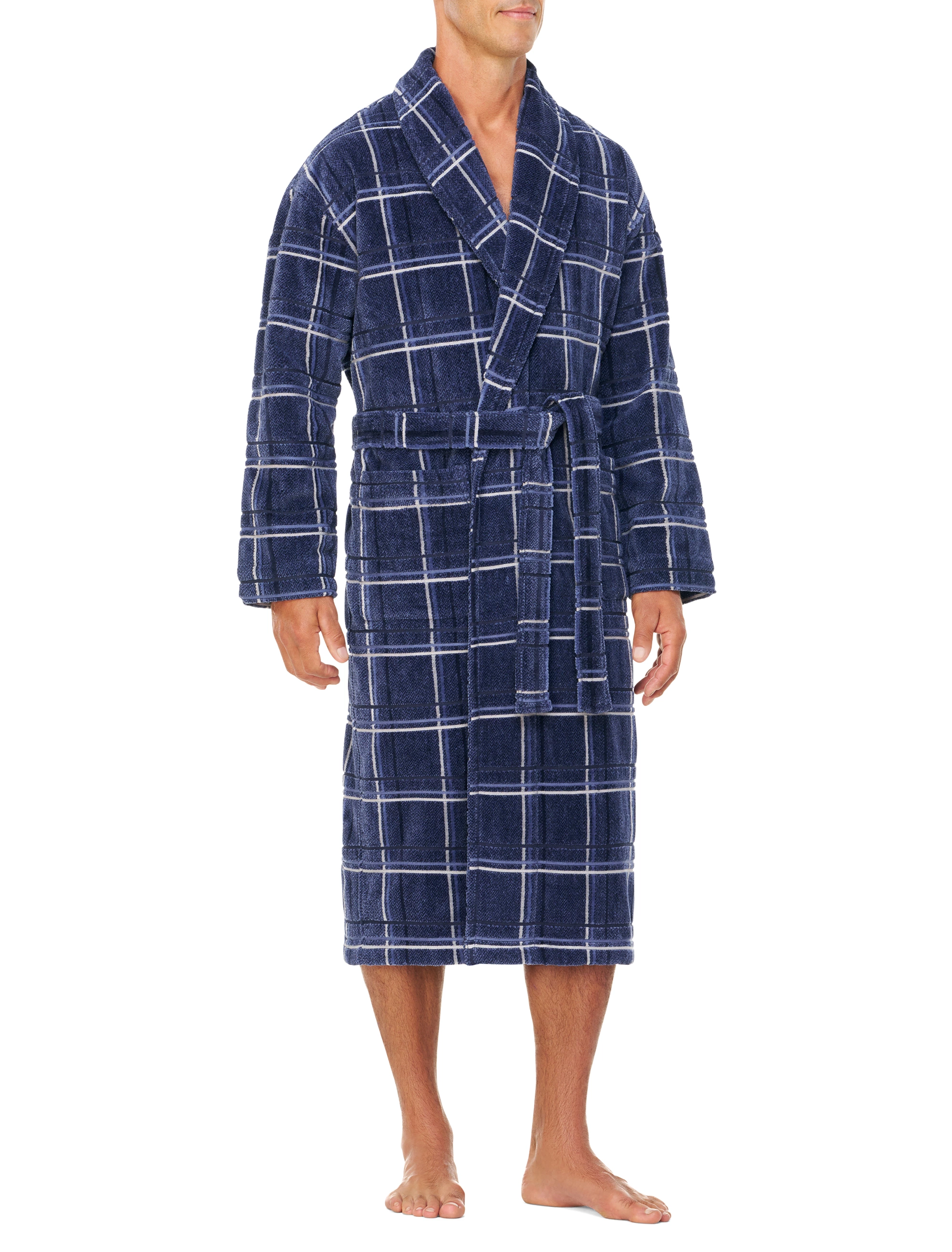 Office Robe Out Of Office Windowpane Robe - DXL